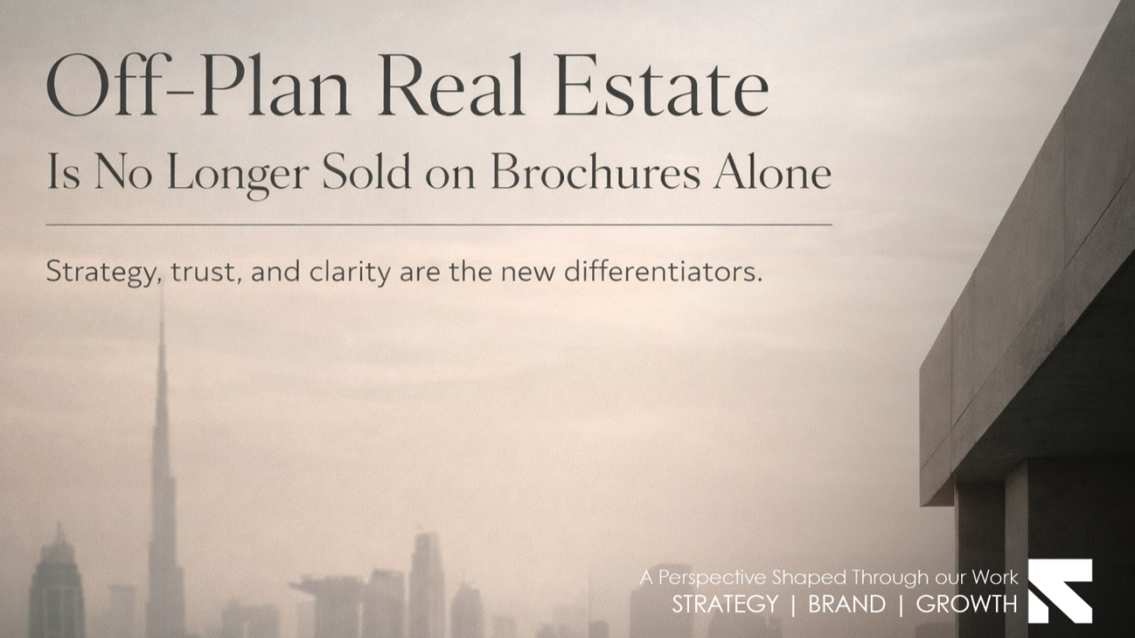 Off-Plan Real Estate Is No Longer Sold on Brochures Alone